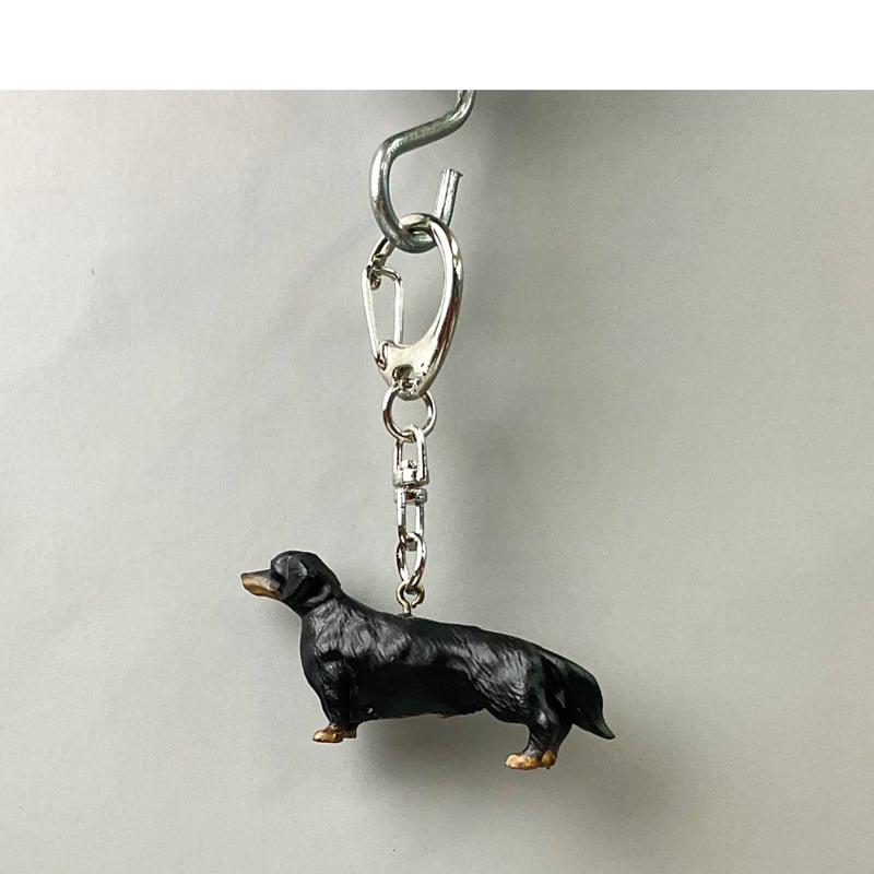 ダックスフントブラック＆タン キーホルダー | Haniibaaz
