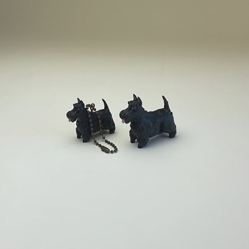 犬 アクセサリー スコティシュテリア 黒 キーホルダー チャーム