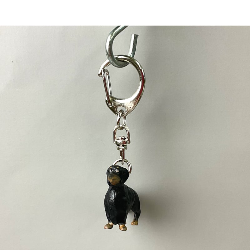 ダックスフントブラック＆タン キーホルダー | Haniibaaz