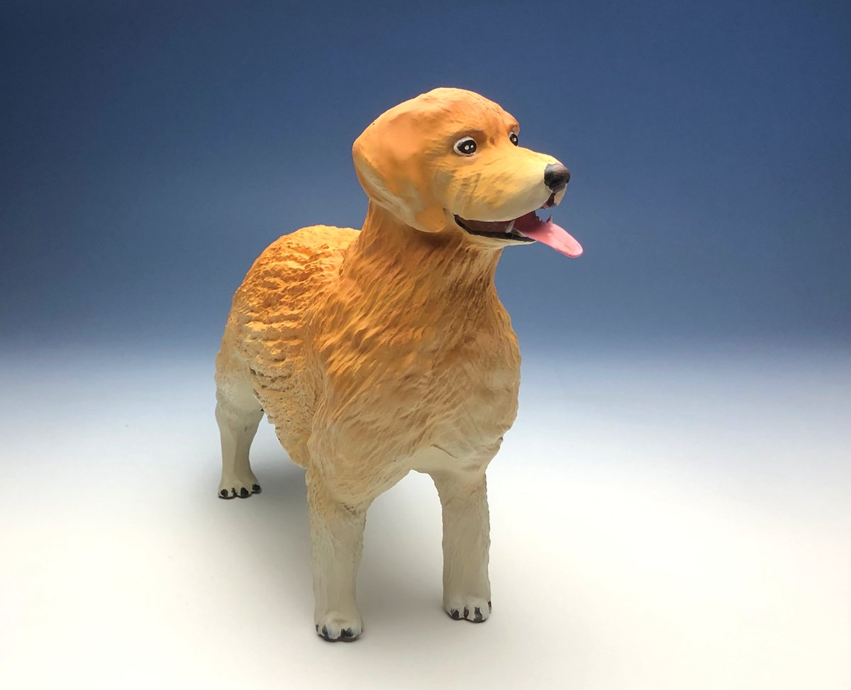 サンディキャスト ゴールデンレトリバー LL 置物 オブジェ 犬 【公式通販】