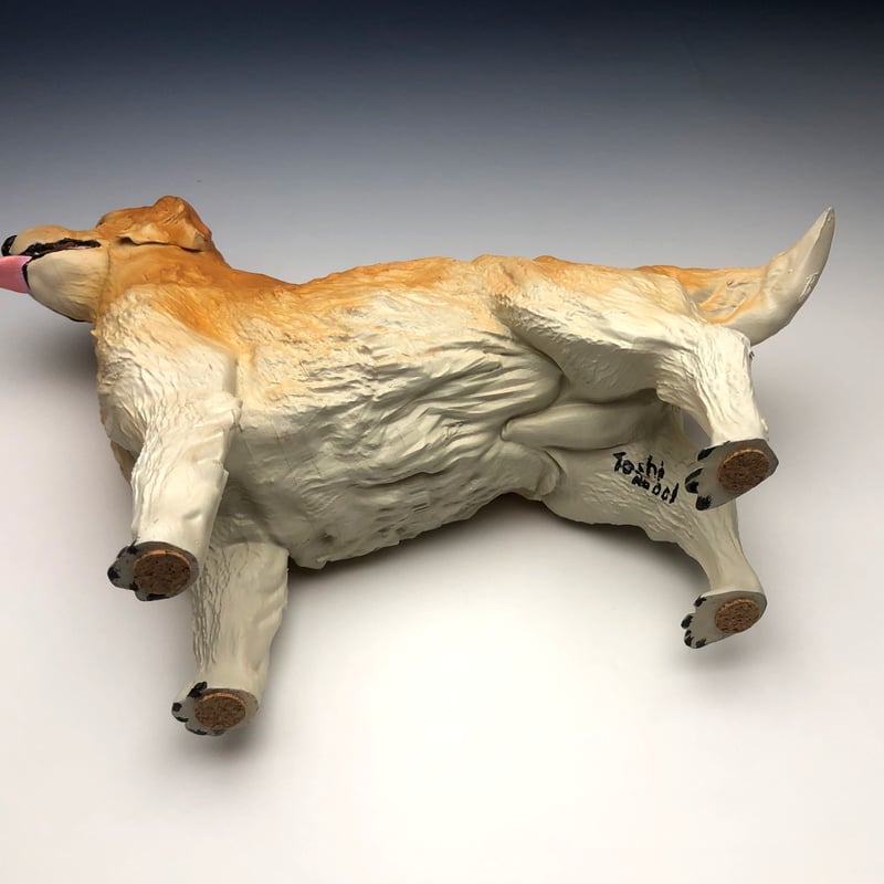樹脂製 犬置物 ゴールデンレトリバー ドッグフィギュア レジン 樹脂製 犬置物 ゴールデンレトリバー ドッグフィギュア レジン