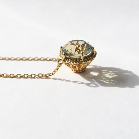 【necklace】　硝子の宝石 8mm RD