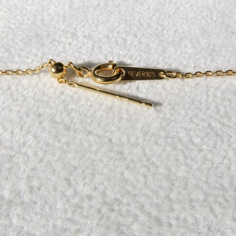 【necklace】　ルチルクォーツ　10mm　さくらシェイプ