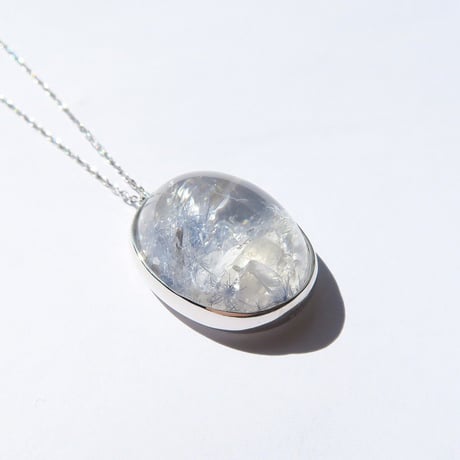 デュモルチェライト+クォーツインクォーツ　necklace