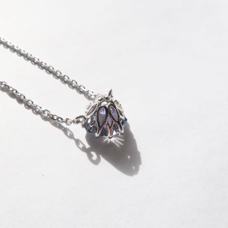 バイカラーゾイサイト 6mm アトリアカット necklace