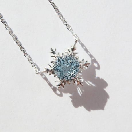 スイスブルートパーズ 6mm ゆきんこカット necklace