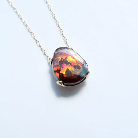 【necklace】　ボルダーオパール