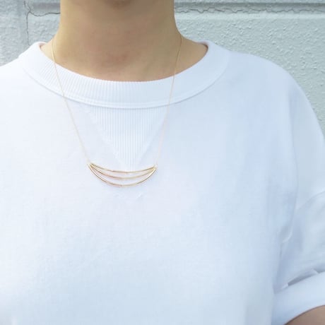 Flowing lines（N-140）Necklace