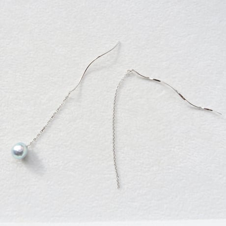 【pierced】　バロックパール　6.5-7.0mm　片耳
