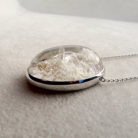 【necklace】　貫入水晶ホワイトガーデンクォーツ2