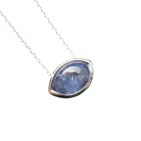 【necklace】　デュモルチェライトインクォーツＧ