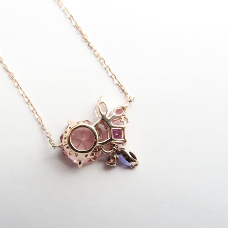 【necklace】　ピンクトルマリン　さくらインカット　気ままにリメイク