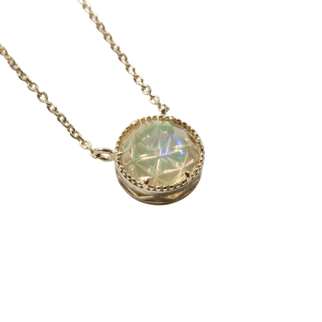 【necklace】　メキシコパール　RD型　甲州貴石切子