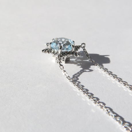 スイスブルートパーズ 6mm ゆきんこカット necklace