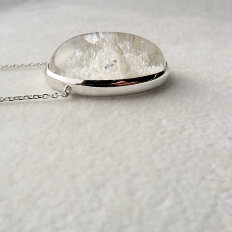 【necklace】　貫入水晶ホワイトガーデンクォーツ2