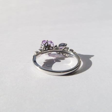 ローズアメジスト 7mm さくらシェイプ Ring＃11