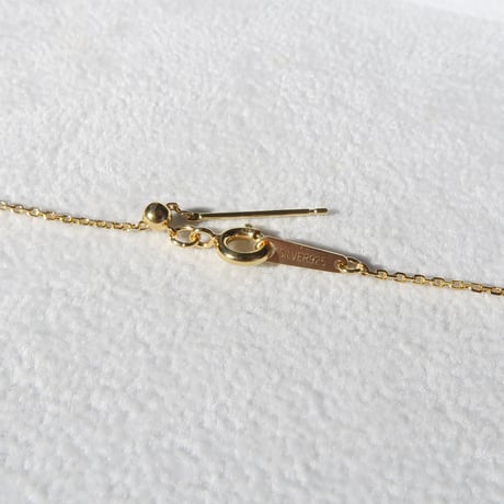 【necklace】　ガーネット 桜型 甲州貴石切子