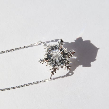 白水晶 8mm ゆきんこカット necklace