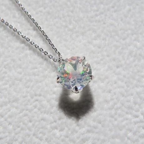 ウォーターオパール 7mm ダンデライオンカット necklace