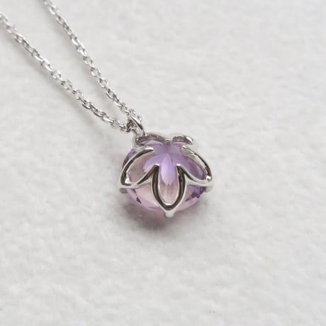 【necklace】　アメトリン　8mm　さくらインカット