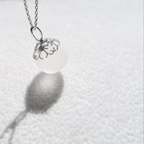 【charm】　ローズクォーツ 8mm（Frosty Silk)