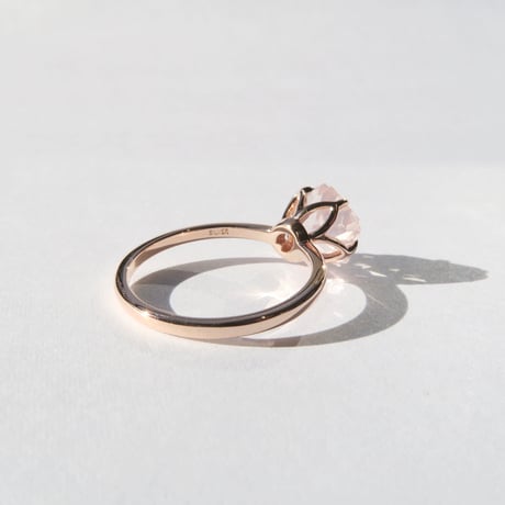 ローズクォーツ 8.5mm さくらシェイプ Ring＃11