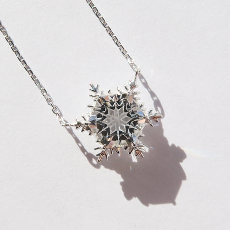 白水晶 8mm ゆきんこカット necklace