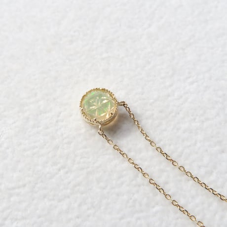 【necklace】　メキシコパール　RD型　甲州貴石切子