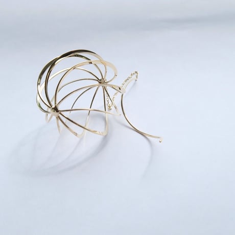Flowing lines（P-137）pierced earrings