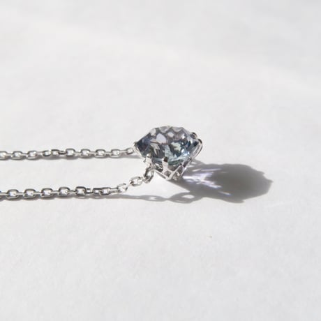 バイカラーゾイサイト 6mm アトリアカット necklace