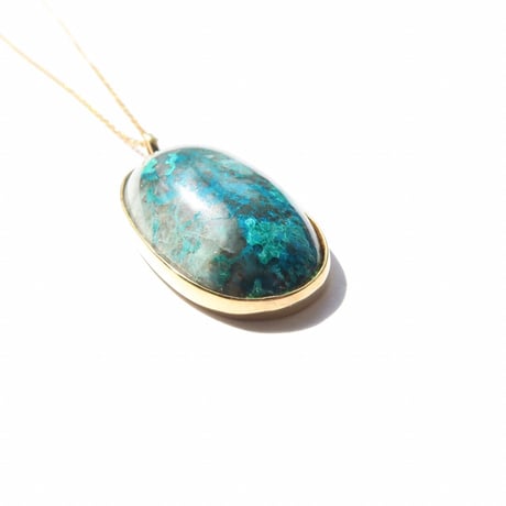【Necklace】クリソコーラ：シミズ貴石様 会長カット