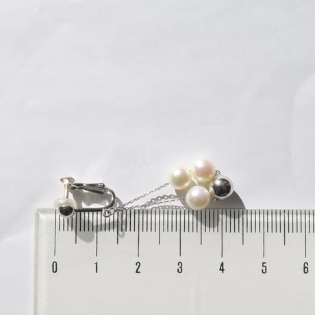 【 earring】　アコヤパール　片耳