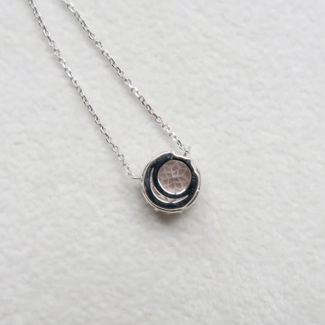 【necklace】　モルガナイト　6mm　ダンデライオンカット