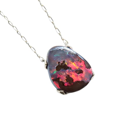 【necklace】　ボルダーオパール