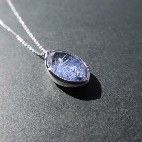 【Necklace】デュモルチェライトインクォーツD