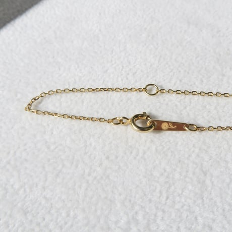 【necklace】　イエロージルコン　6mm　クローバーインカット