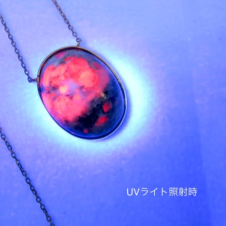 【necklace】 ルビーイングラナイト：シミズ貴石 会長カット
