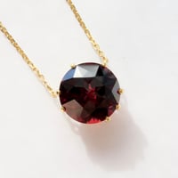 ガーネット 10mm カメリアカット　necklace