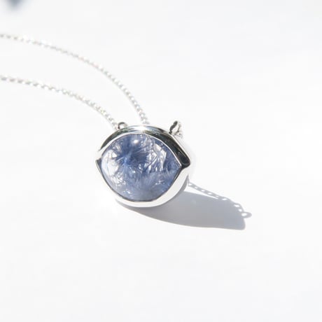 【necklace】　デュモルチェライトインクォーツＧ
