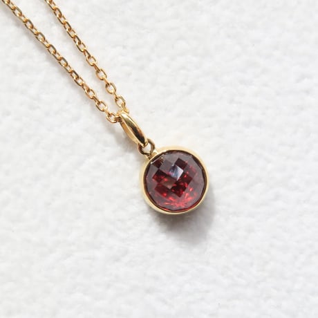 【necklace】　ガーネット　RD型　甲州貴石切子