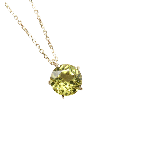 【necklace】　マリガーネット　6.3mm　ダンデライオンカット