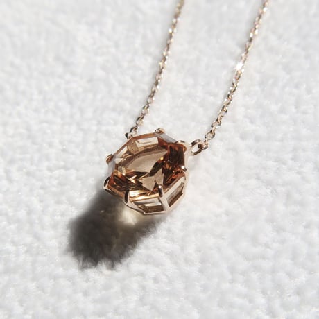 インペリアルトパーズ 7mm アトリアカット necklace