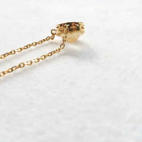 【necklace】　ルチルクォーツ　RD型　甲州貴石切子