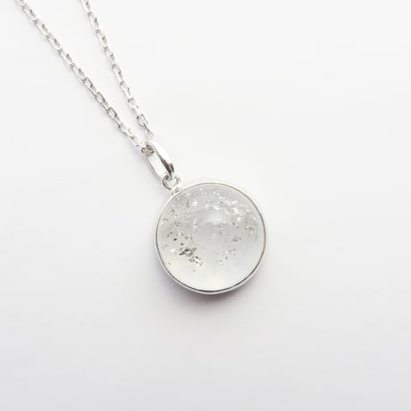 【necklace】　硝子の宝石 snow dome