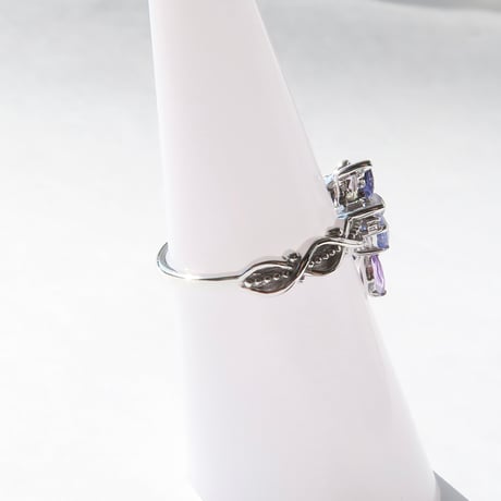 【Ring】　アメジスト　6mm　さくらインカット　＃11