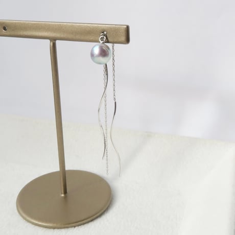 【pierced】　バロックパール　6.5-7.0mm　片耳