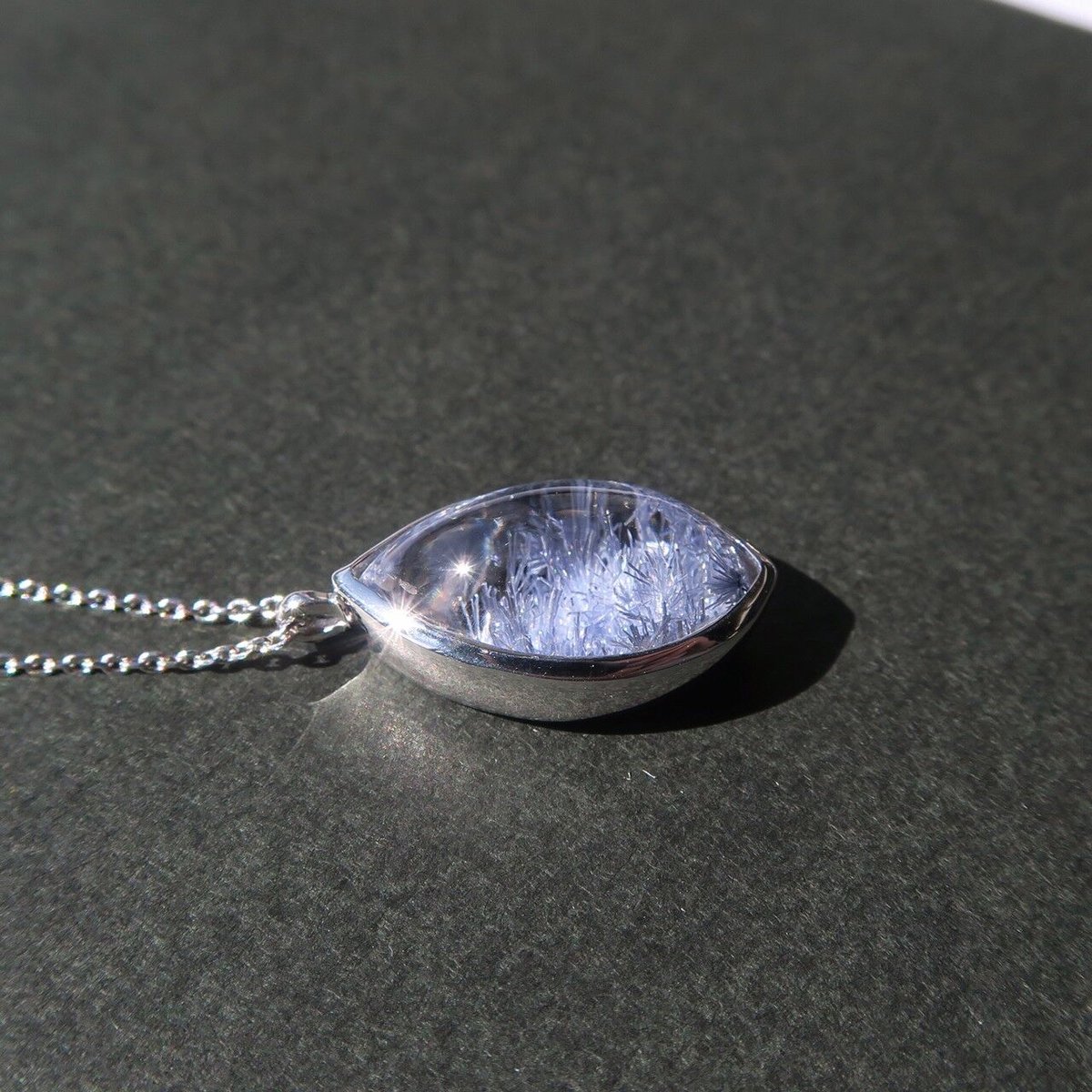 Necklace】デュモルチェライトインクォーツD | FREESIA