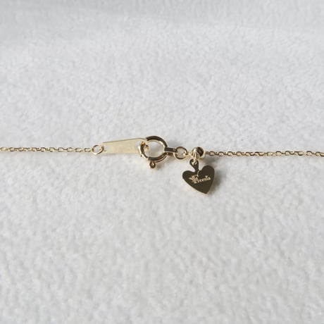 【necklace】　グリーントルマリン　6ｍｍ　さくらインカット