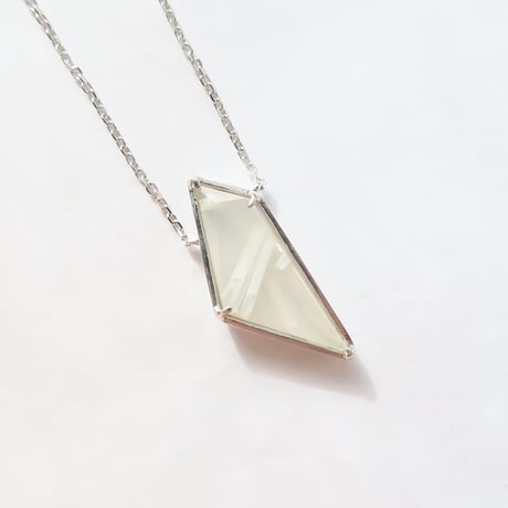 【necklace】　アラゴナイトインアゲート：シミズ貴石 かんなカット