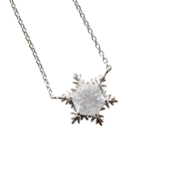 【necklace】　ミルキークォーツ 6mm ゆきんこカット